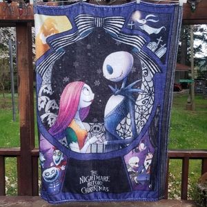 The Nightmare Before Christmas Jack & Sally Soft Fleece Throw Blanket